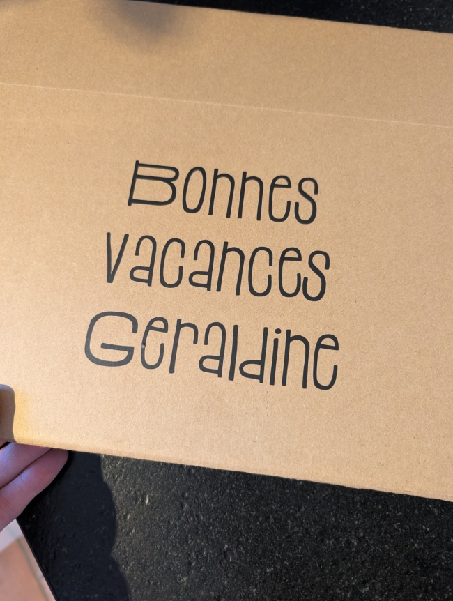 Coffret cadeau (avec message personnalisé)
